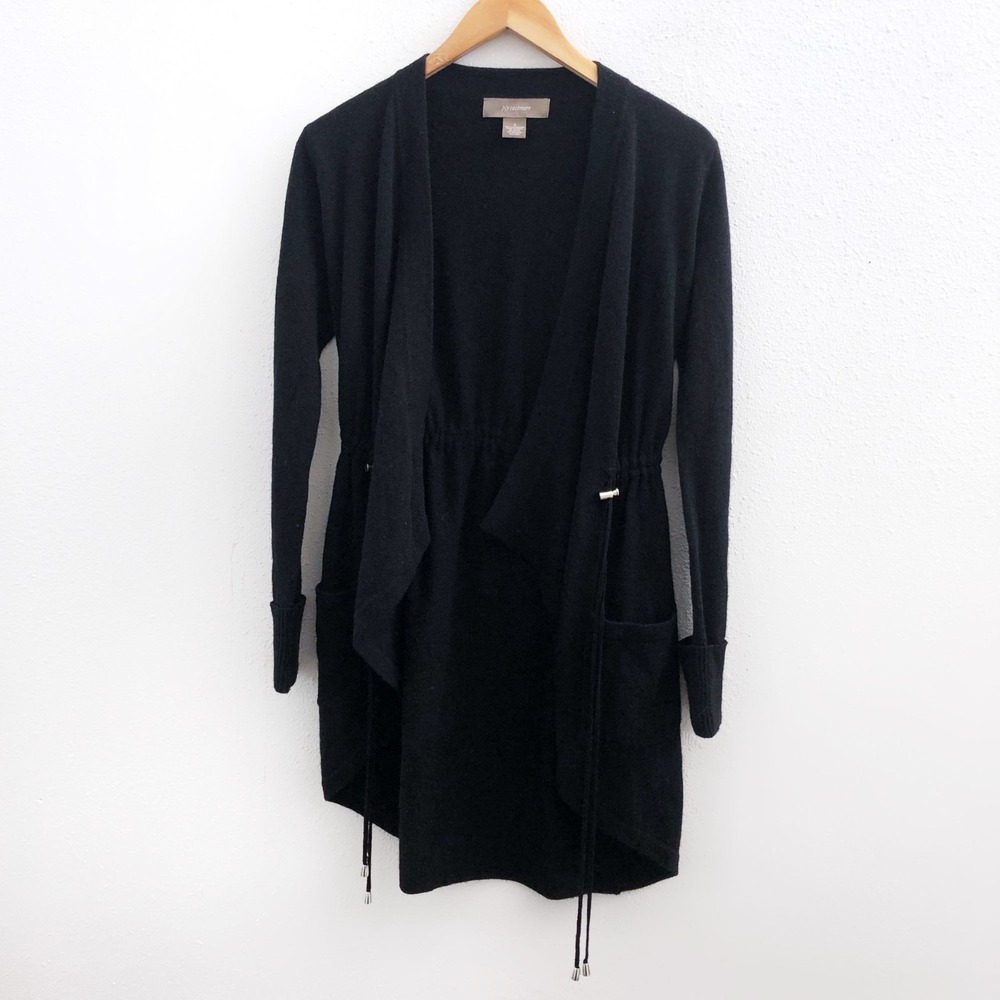PLY CASHMERE 100% Cashmere Open‎ Cardigan Small Size